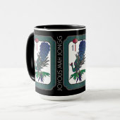 Mah Jongg Oiseau Fête Mug (Devant gauche)