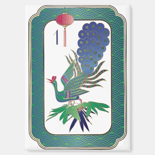 Mah Jongg One Bam Magnet (Recto)