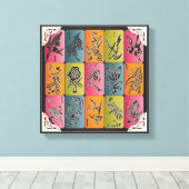 Mah Jongg One Bams Canvas Afdruk (Insitu (Houten vloer))