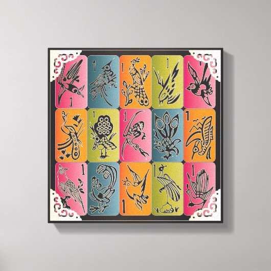 Mah Jongg One Bams Canvas Afdruk (Voorkant)