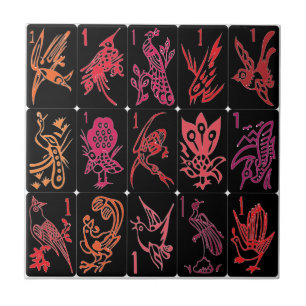 Mah Jongg One Bams Carreaux rouges