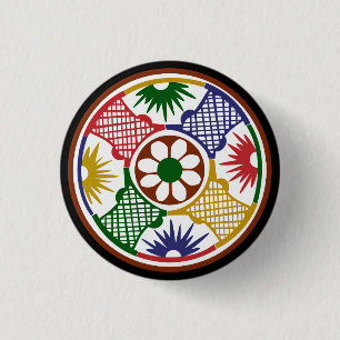 Mah Jongg One Circle Ronde Button 3,2 Cm