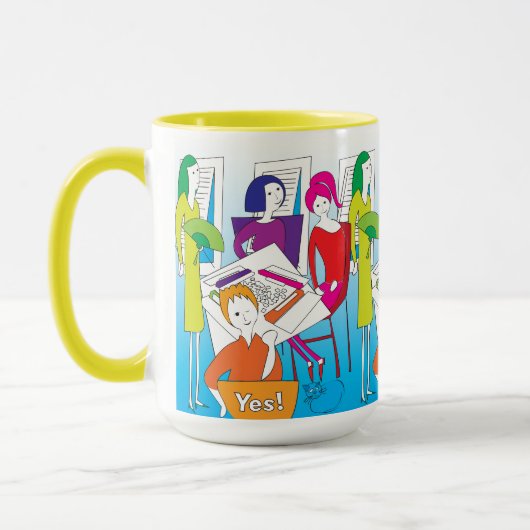 Mah Jongg Oui Mug (Gauche)