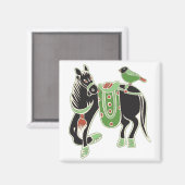 Mah Jongg Paardenmagneet Magneet (Voorkant / Achterkant)