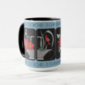 Mah Jongg Panier Mug (Devant gauche)