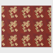 Mah Jongg Play Cadeaupapier (Vlak)