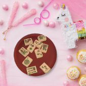 Mah Jongg Play Papieren Bordje (Feest)