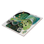 Mah Jongg Purses Green Tile Tegeltje (Zijkant)