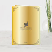 Mah Jongg Red Cabinet Carte d'anniversaire (Dos)