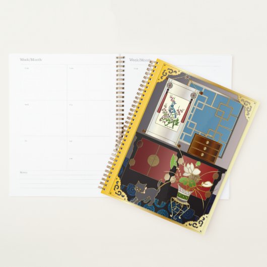 Mah Jongg Red Cabinet Planer Planner (Display)