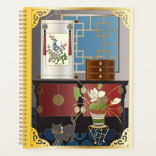 Mah Jongg Red Cabinet Planer Planner (Voorkant)