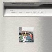 Mah Jongg Retro Magnet (In Situ (Lave-vaisselle))