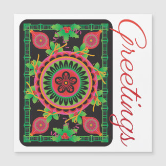 Mah Jongg Salutations Flat Magnet