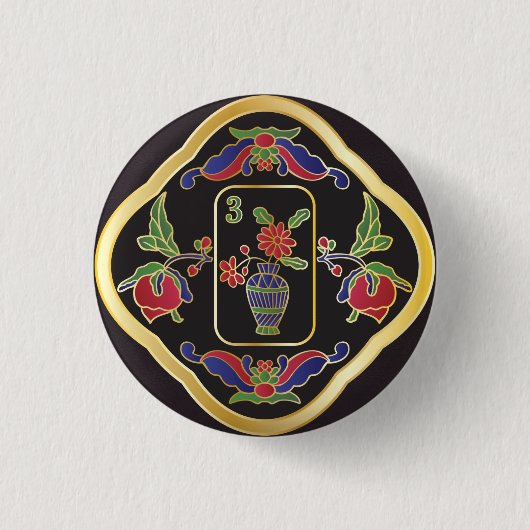Mah Jongg Sieraden Button (Voorkant)