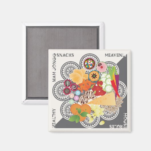 Mah Jongg Snacks Magnet (Recto/Verso)