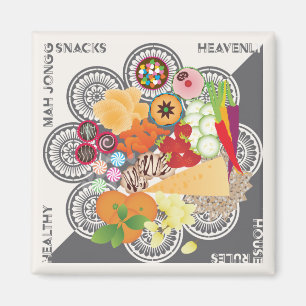 Mah Jongg Snacks Magnet