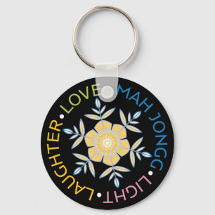 Mah Jongg Sneeuwvlokken Sleutelhanger