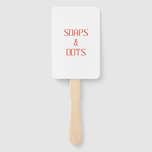 Mah Jongg Soaps en Stippen Fan Handwaaier (Achterkant)