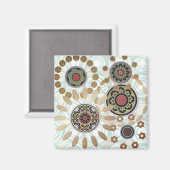 Mah Jongg Starburst Dots Magnet (Recto/Verso)