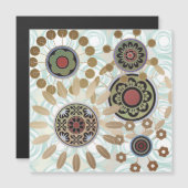 Mah Jongg Starburst Dots Magnet Card (Devant / Derrière)