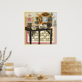 Mah Jongg Table Poster (Keuken)