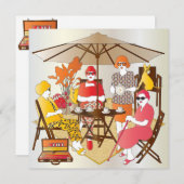 Mah Jongg Tea Party Kaart (Voorkant / Achterkant)