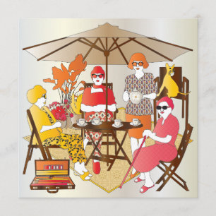 Mah Jongg Tea Party Kaart