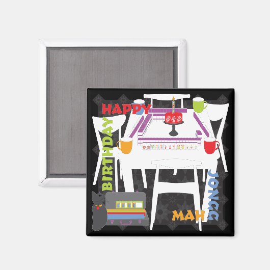 Mah Jongg Tegels en Table Magnet Magneet (Voorkant / Achterkant)