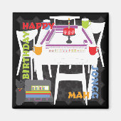 Mah Jongg Tegels en Table Magnet Magneet (Voorkant)