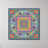 Mah Jongg Tegels Mandala Canvas (Voorkant)