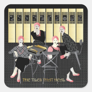 Mah Jongg The Tiles That Heal Vierkante Sticker