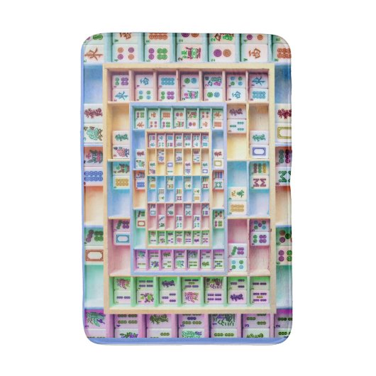 Mah Jongg Tiles Bath Mat (Voorkant Verticaal)