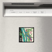 Mah Jongg Tiles Bird Magnet (In Situ (Lave-vaisselle))