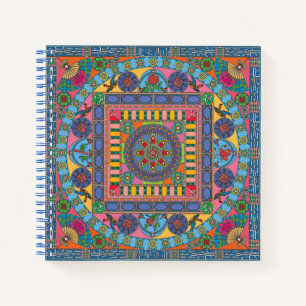 Mah Jongg Tiles Mandala Carnet