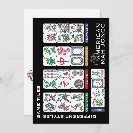 Mah Jongg Tiles Same (Voorkant / Achterkant)
