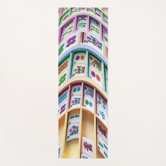Mah jongg Tromp L'oeil Yoga Mat (Voorkant)