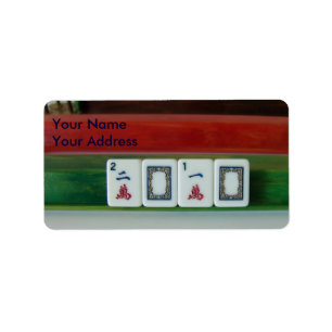 Mah-Jongg verslaving Etiket