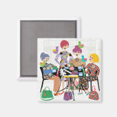 Mah Jongg Vogelmagneet Magneet (Voorkant / Achterkant)