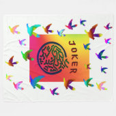 Mah Jongg White Joker Dreams Fleece Deken (Voorkant (Horizontaal))