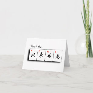 Mah Jongg Winds Note-kaarten Kaart