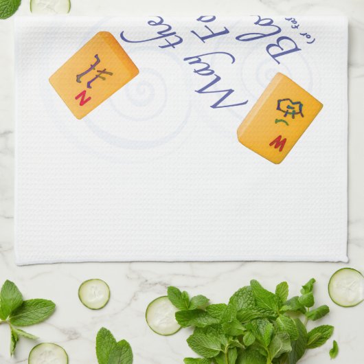 Mah Jongg Winds Theedoek (Gevouwen)
