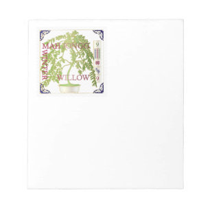 Mah Jongg Winter Willow Notitieblok