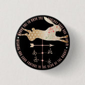 Mah Jongg Year of the Rabbit Button (Voorkant)