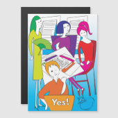 Mah Jongg Yes Magnet Kaart (Voorkant / Achterkant)