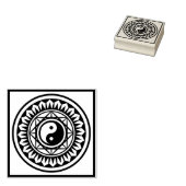 Mah Jongg Yin Yang Stamp Rubberstempel (Gestempeld)
