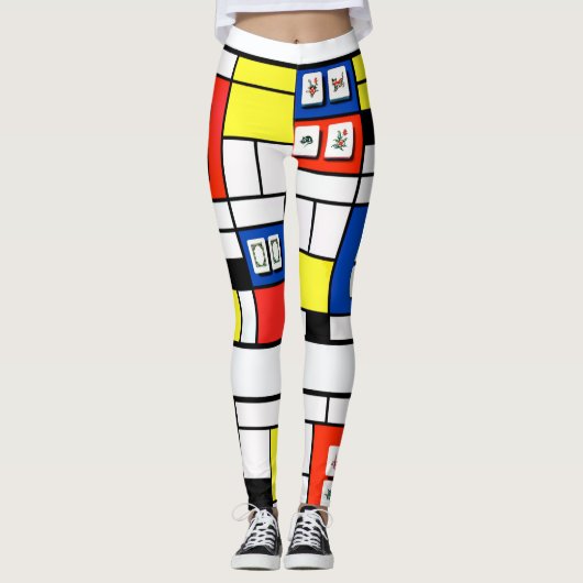 Mah Jonng-Mondrian Leggings (Voorkant)
