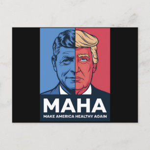 MAHA Maak Amerika Weer Gezond Trump 2024 Briefkaart