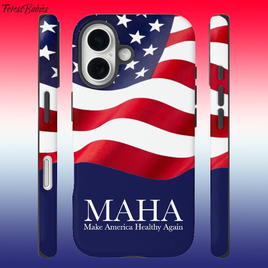 MAHA Maak Amerika weer gezond VS Vlag 🇺🇸 Case-Mate iPhone Case