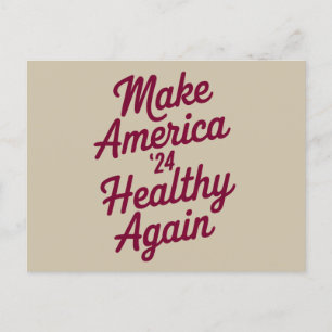 MAHA maakt Amerika weer gezond en patriottisch Briefkaart