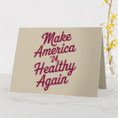 MAHA maakt Amerika weer gezond en patriottisch Kaart (Gele Bloem)
